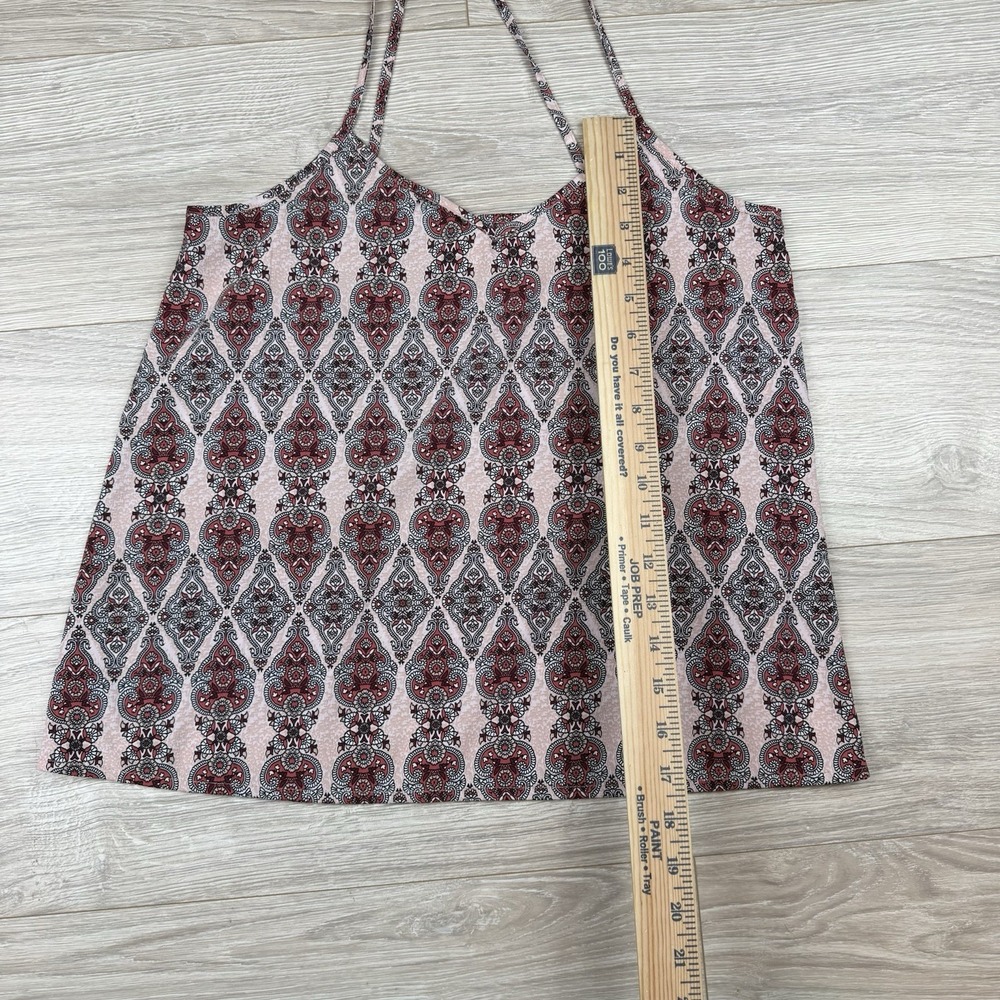 Hollister Y2K Red Pink Paisley Camisole Bella Swan Swancore Coquette Dainty Sz S - Picture 3 of 6